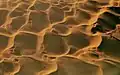 Sanddünen in der Wüste Sahara in Algerien