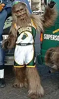 Der Squatch war das Maskottchen einer bekannten Basketball-Mannschaft.