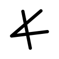 Das war der erste Buchstabe des phönizischen Alphabets. Er drehte sich und daraus wurde unser „A“.