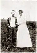 Mit Clara-Rilke-Westhoff, kurz nach der Hochzeit