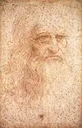 Dieses Bild von einem alten Mann hat Leonardo gemalt. Manche sagen, dass er selbst so aussah.