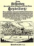 Heidelberg brannte in einem Krieg Ludwigs. Das Schloss wurde dabei zerstört.