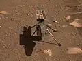 Diesen kleinen Hubschrauber haben Forscher auf dem Mars aufsteigen lassen.