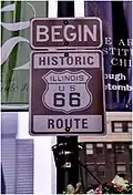 In Chicago beginnt die Fernstraße Route 66, auf der man bis nach Kalifornien, an den Pazifik, fahren kann.