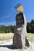 In Emilcin, in Polen, hat ein Bauer angeblich Außerirdische gesehen. Daran erinnert dieses Denkmal.