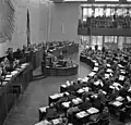 Ein Foto aus dem Jahr 1954: der Bundestag in Bonn.