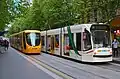 Straßenbahnen in der Innenstadt