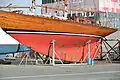 Der Kiel eines Segelschiffs