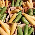 Gelbe und grüne Zucchini