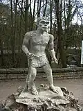 Beim Neanderthal-Museum: So hat man sich früher die Neandertaler vorgestellt.