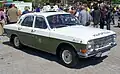 Es gab auch Autos, die „Wolga“ hießen, hier ein Polizeiauto aus der DDR.