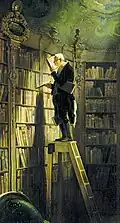 Carl Spitzweg hat dieses Bild „Der Bücherwurm“ genannt.
