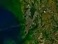 So sieht Mumbai aus dem Weltall aus.