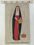 Ein heutiges Bild von Hildegard, in einer Kirche in Frankfurt am Main