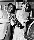 Mit der Schauspielerin Grace Kelly, als sie den Film „High Society“ gedreht haben