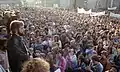 Eine Demonstration vor dem Rathaus im Herbst 1989