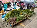Küchenkräuter auf einem Markt in Peru