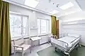 Ein Krankenhauszimmer in Finnland