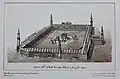Die Al-Haram-Moschee in Mekka mit neun Minaretten