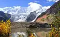 Das Ende des Midui-Gletschers in Tibet