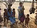 Eine Familie der Wayuu-Ureinwohner