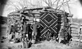 Eine Familie der Navajo in Utah in den USA