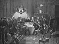 Vor über 100 Jahren: Dieses Casino in Berlin hatte wohl keine Erlaubnis. Darum kommt die Polizei.