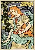 Ein Poster von Eugene Grasset, für eine Ausstellung im Jahr 1893