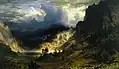 Gemälde aus dem Jahr 1866: „Ein Sturm in den Rocky Mountains”