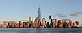 Die Stadt New York. So hohe Gebäude wurden in den USA erfunden, man nennt sie Wolkenkratzer.