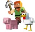 Alles ist ein bisschen eckig in der Minecraft-Welt.