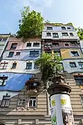 Das Hundertwasserhaus in Wien.