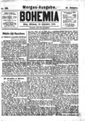 Eine Zeitung mit einer Geschichte von Kafka