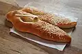 Ein Weckmann mit Pfeife