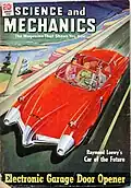 Das „Auto der Zukunft“ auf einer Zeitschrift aus dem Jahr 1950