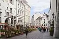 Eine Straße in der Hauptstadt Tallinn