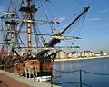 Die Endeavour nachgebaut, Cooks Schiff, als er den Osten Australiens entdeckte