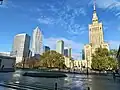 Die neuen Hochhäuser überragen den Kulturpalast noch nicht.