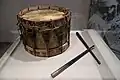Eine Kriegstrommel aus dem Ersten Weltkrieg, in einem Museum in Österreich