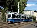 Die Straßenbahnen sind das wichtigste Verkehrsmittel in der Stadt.