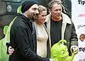 Hier stellt sie den Film „Gespensterjäger“ vor, mit zwei Kollegen: Tobi Baumann und Christian Tramitz.