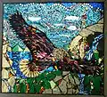 Ein Mosaik aus Glas als Fenster, aus den USA