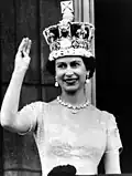 Die Queen kurz nach ihrer Krönung