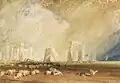 So sah der Maler William Turner die Sonnenstrahlen über Stonehenge.