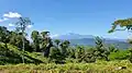 Im gebirgigen Teil des Landes. Hinten sieht man den Vulkan Turrialba.