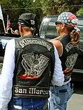 Auch Biker tragen Kopftücher. Damit wollen sie zeigen, zu welchem Club sie gehören.