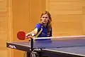 Anna-Carin Ahlquist, eine schwedische Spielerin im Rollstuhl