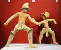 Alte Figuren aus Terrakotta, einer Art gebranntem Ton
