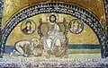 Ein Mosaik mit einem Bild von Jesus Christus am Kaisertor