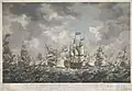 Eine Seeschlacht im Jahr 1759: Französische Schiffe beim Versuch, Großbritannien zu besetzen.